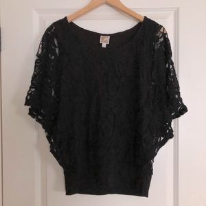 Black Lace Shirt